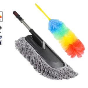 car and home cleaning duster and brush . car duster kit
